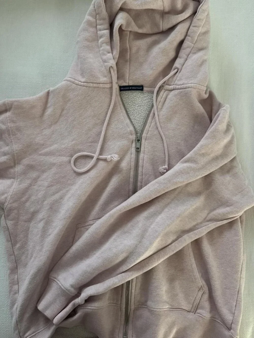 Brandy Melville Women's Pink and Purple Sweatshirt